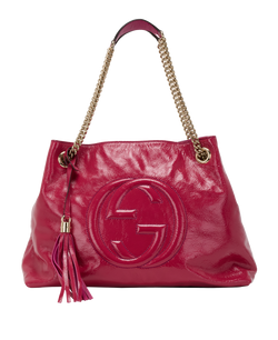 Medium Soho Tassel Hobo, Patent, Pink, 308982502752, 3*